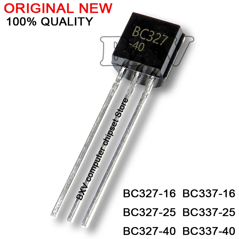 100PCS BC327-16 BC327-25 BC327-40 BC337-16 BC337-25 BC337-40 TO-92 BC327 BC337 New Triode Transistor IC