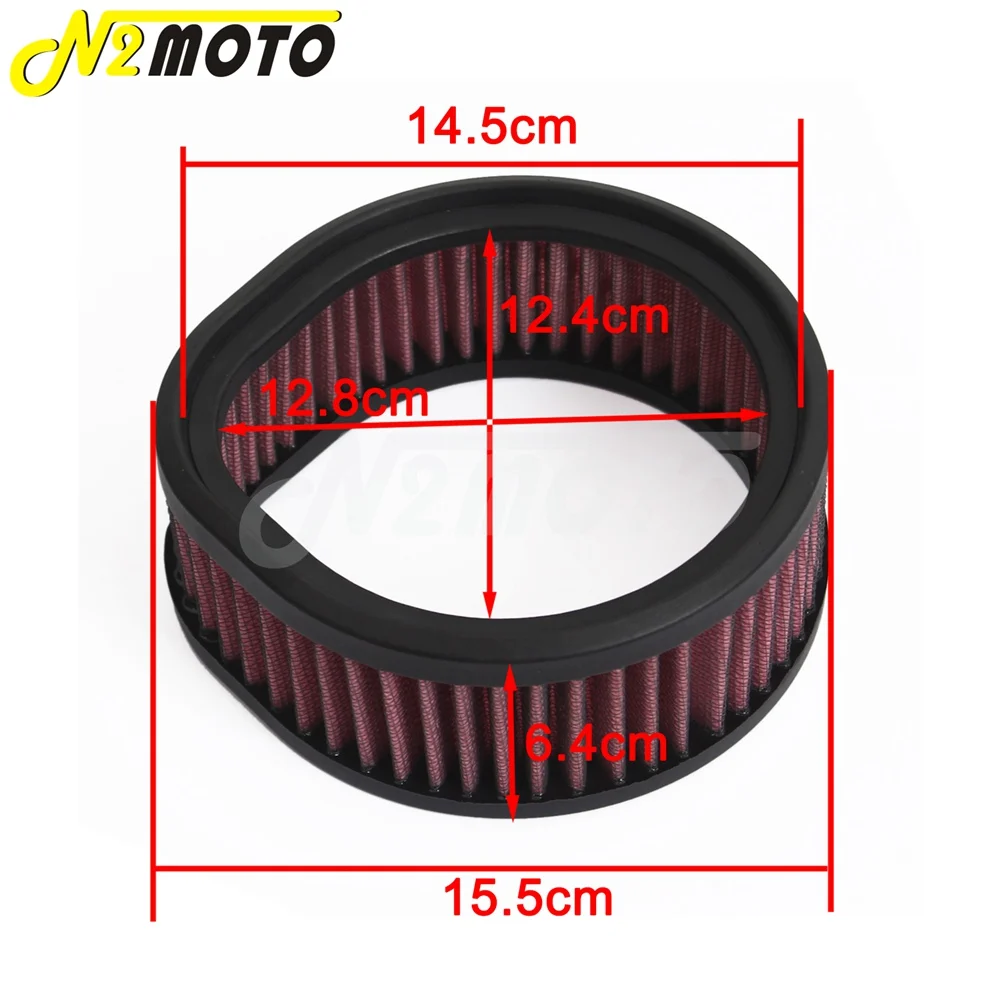 High Flow Air Filter Intake For Harley S&S Super E&G Series Carb With Teardrop Air Cleaner 13ml Cotton Gauze Element Fuel Filter