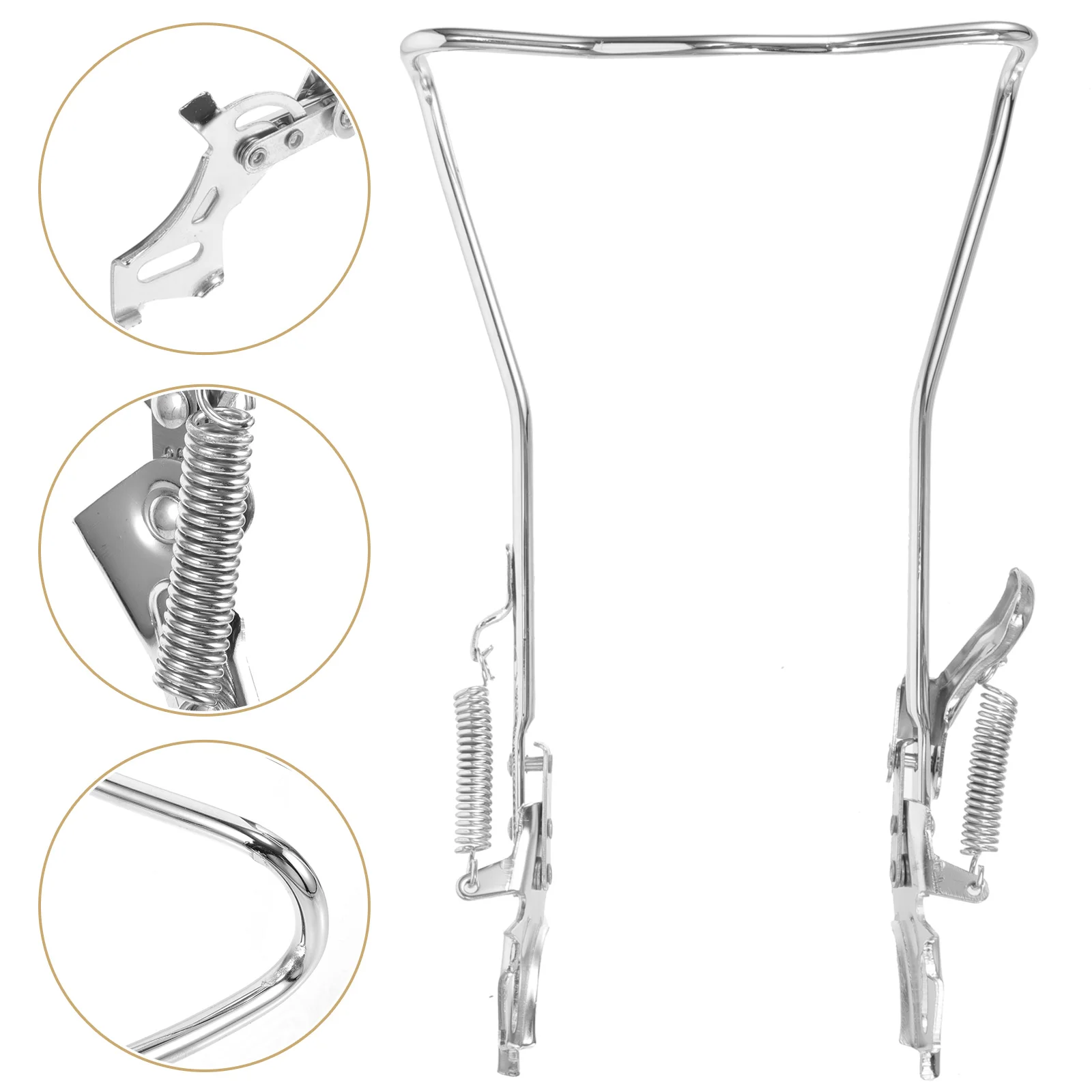 

Double Kickstand for Bicycle Sturdy Metal Bike Stand with Non-Slip Feet Quick Release Compatible Cycling Parking Support