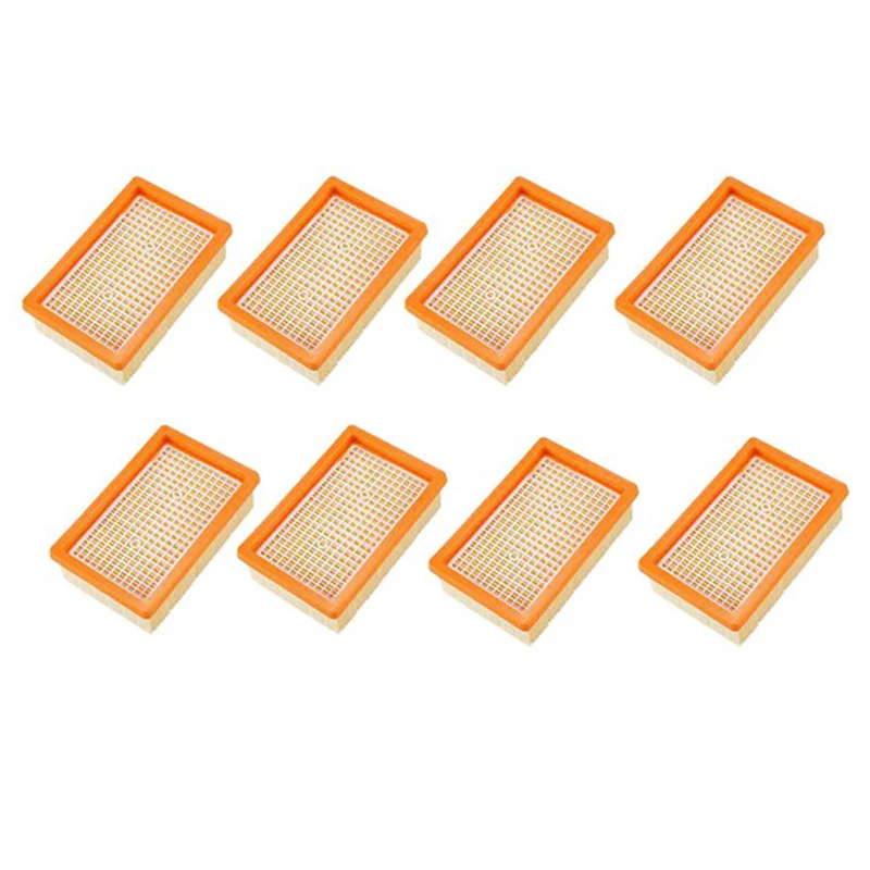 

8PCS Vacuum Cleaner Filter Replacement For KARCHER Flat-Pleated MV4 MV5 MV6 WD4 WD5 WD6 P PREMIUM WD5