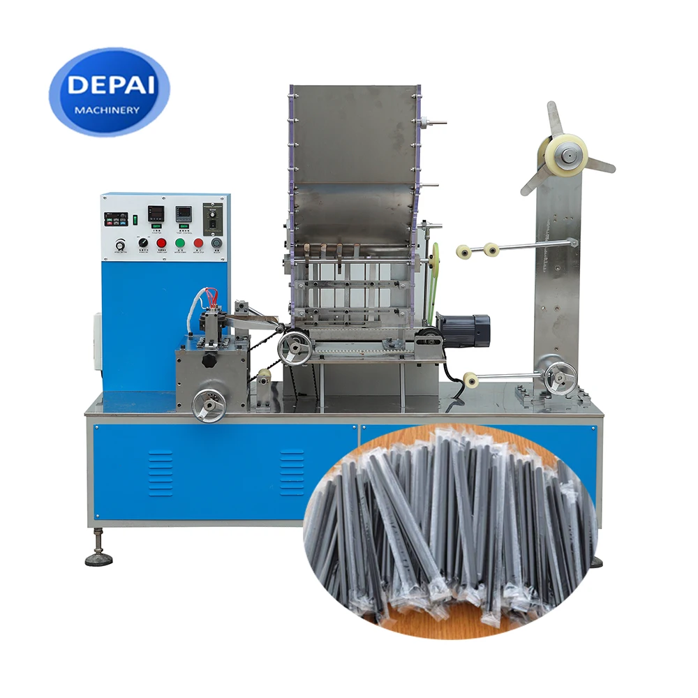 Semi Automatic Individual Paper Drinking Straw Packing
