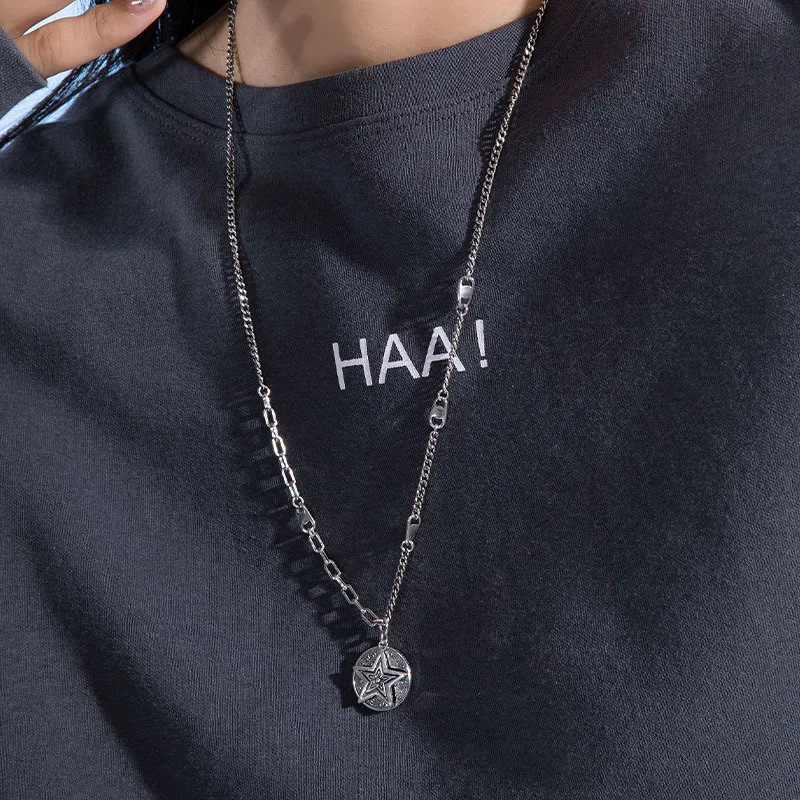 

HipHop Sweater Chains Unisex Stackable Wearing Unique Designs' Pendants Ins Popular Punk Necklaces For Women