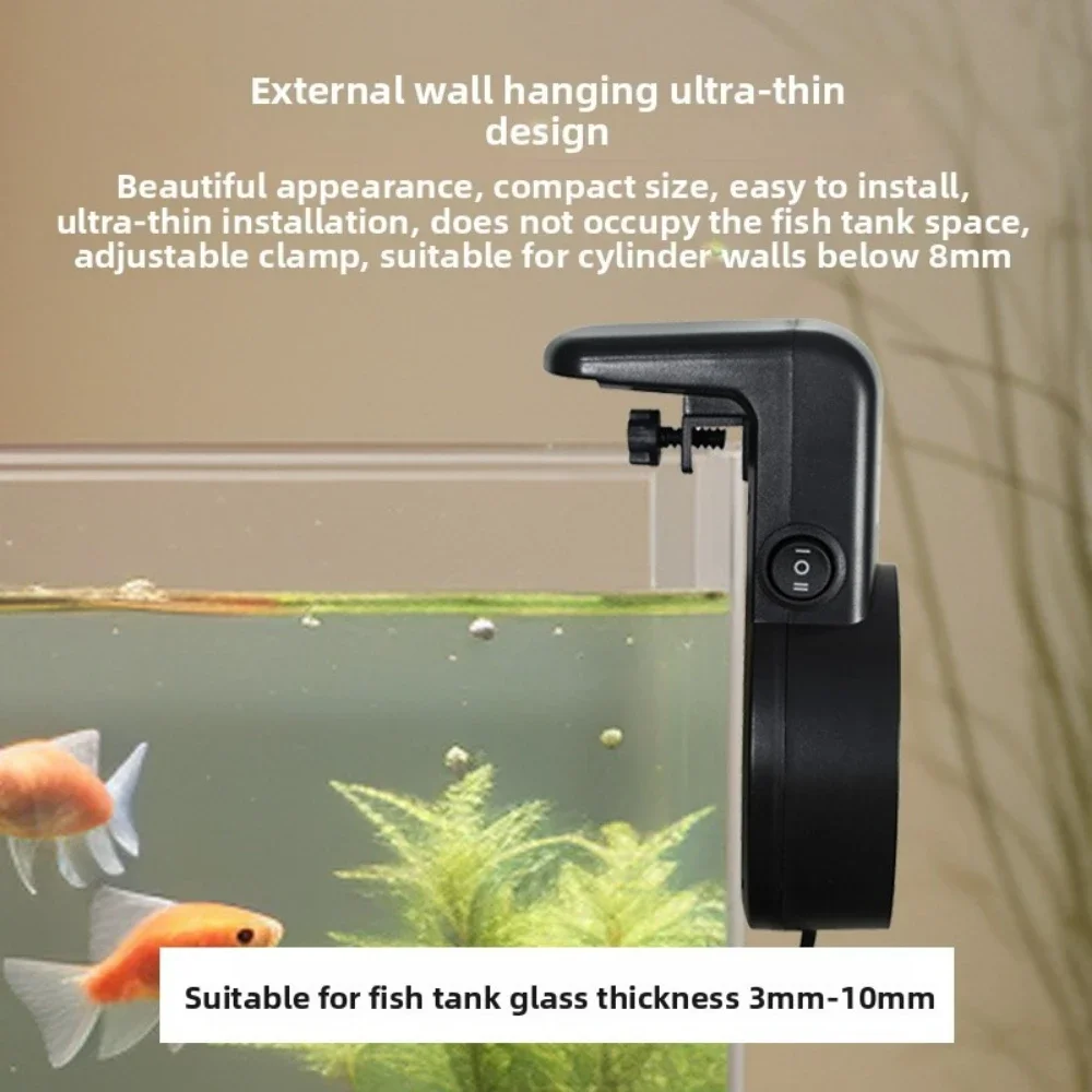 Im Labor getesteter Aquarium-Kühlventilator, USB-Kühlsystem mit zwei Turbinen, 3 W Temperaturregelung für Kristallgarnelen-Tank und niederländischen Stil – Detail 2