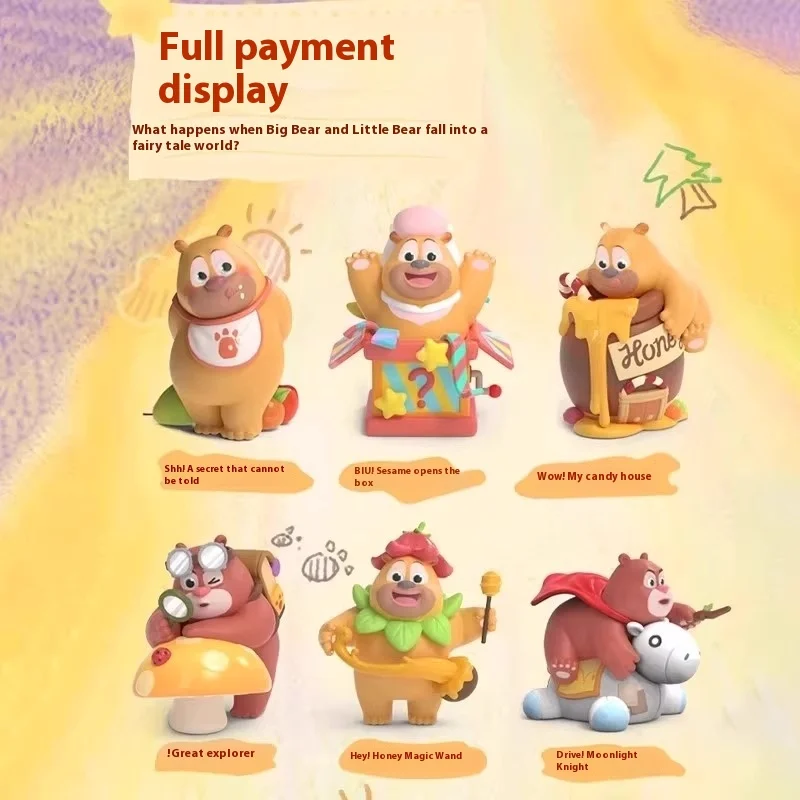 

Genuine High-Quality Boonie Bears Adventure Blind Box Briar And Bramble Cute Figure Collectible Desktop Decor For Girl Gift
