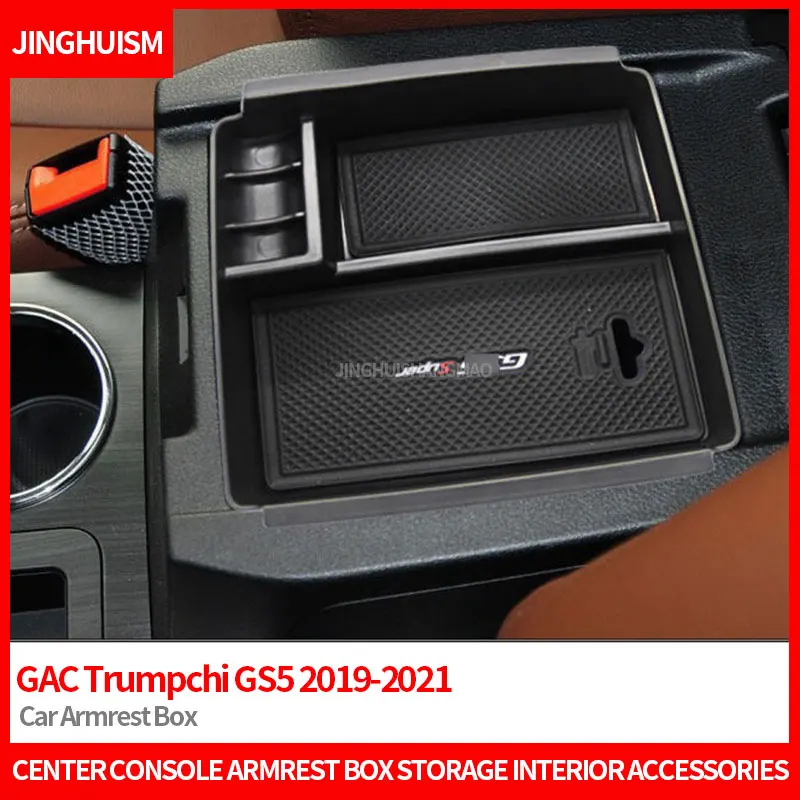 Center Console Armrest Box Storage for GAC Trumpchi GS5 2019-2021 Interior Accessories Car Organizer Box Upgrade Modification
