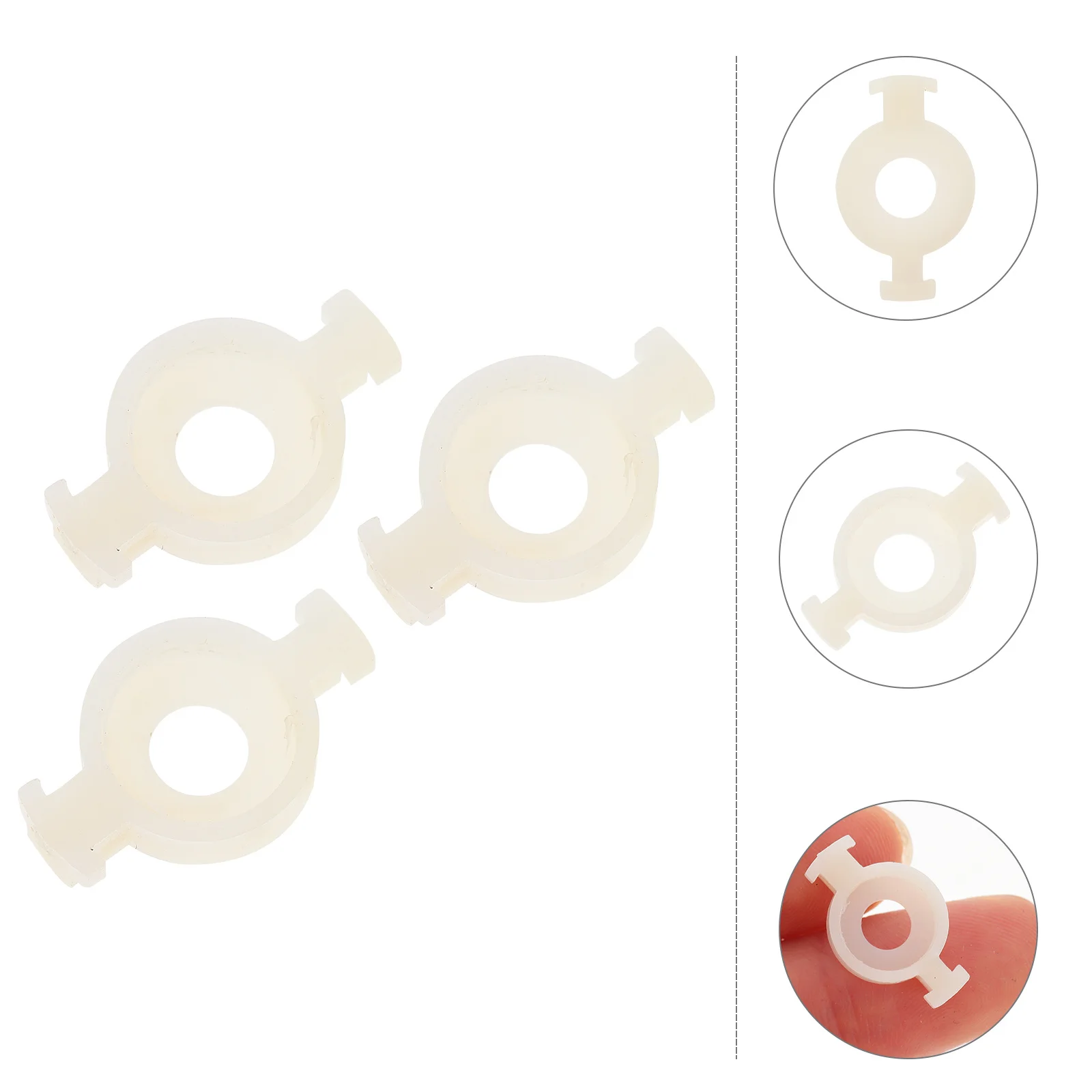 

3 Pcs Trumpet Repair Parts Valves Spring Pads Practical Horn Replacement Plastic Accessories Button