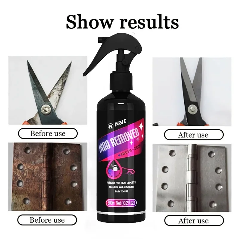 AIVC Rust Remover Potent Car Detailing Maintenance Multi-Purpose Supplies Auto Accessories Anti-Rust Metal Chrome Rust Remover