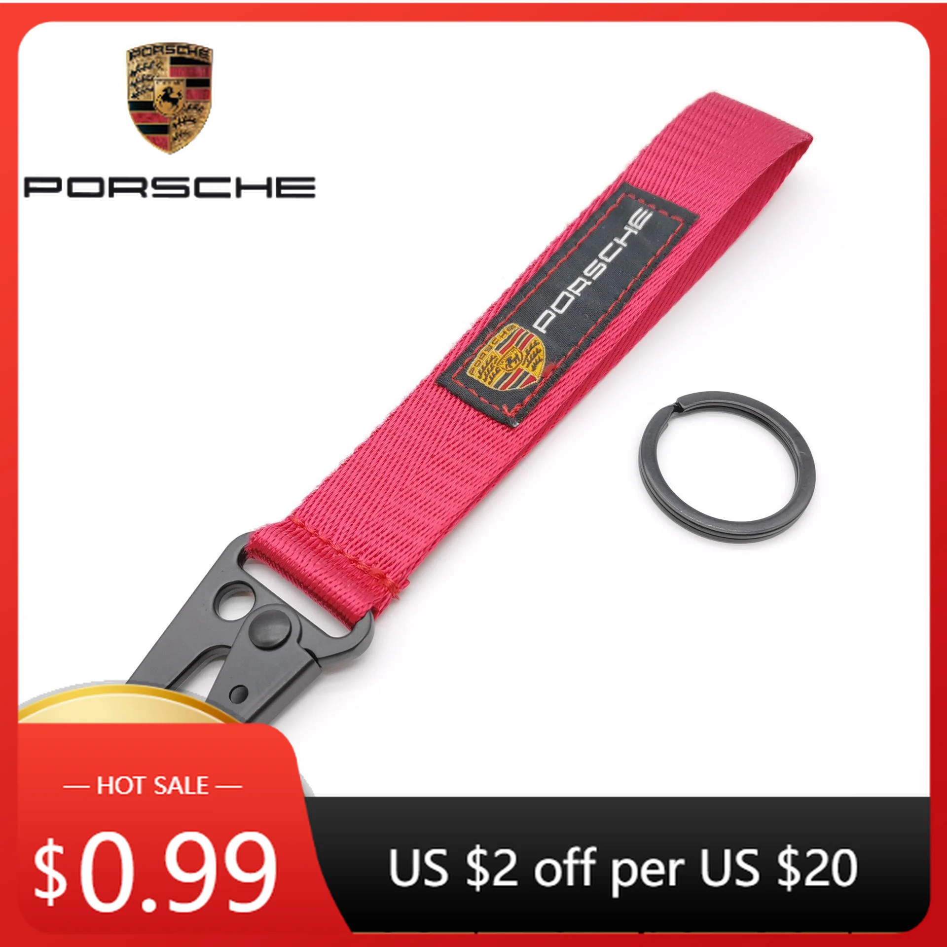 

Car Sticker For Porsche Cayman Cayenne 911 Macan Mountaineering Car Keychain Key Chain Ring Lanyard Strap Gifts For Porsche 911