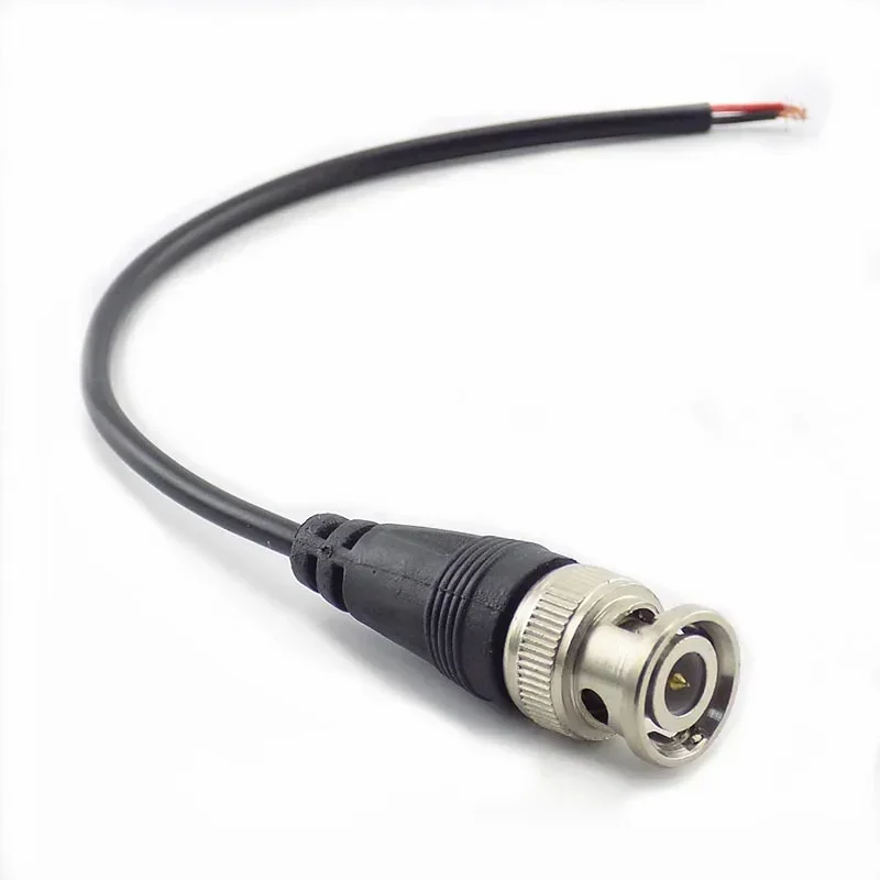 1Pc BNC Mannelijke Connector naar Vrouwelijke Adapter DC Power Pigtail Kabel Lijn BNC Connectors Draad Voor CCTV Camera Beveiligingssysteem