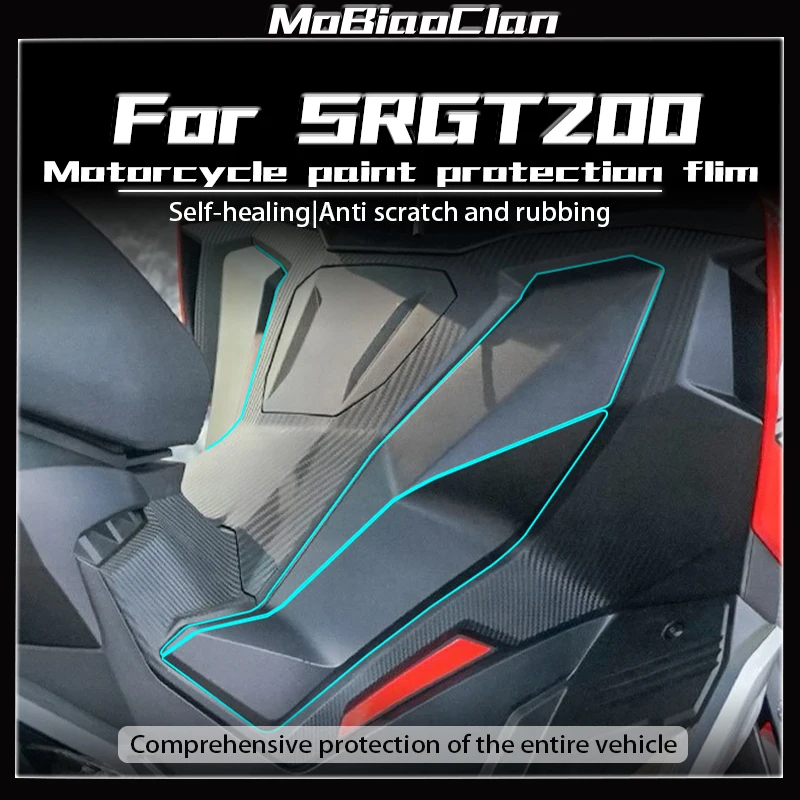 

﻿ Для Aprilia SR GT 200 SR GT 200 srgt 200 невидимый автомобильный чехол прозрачная защитная пленка наклейка на топливный бак модификация аксессуары