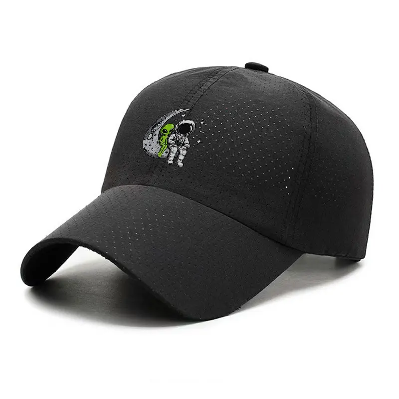 Astronaut Alien Moon Space Quick Dry Baseball Cap for Men and Women Lightweight Outdoor Sports Hat