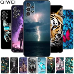 For Samsung A23 4G 5G Case Shockproof TPU Bumper Silicone Soft Phone Cover for Samsung Galaxy A23 Cases Wolf Lions Painted A 23