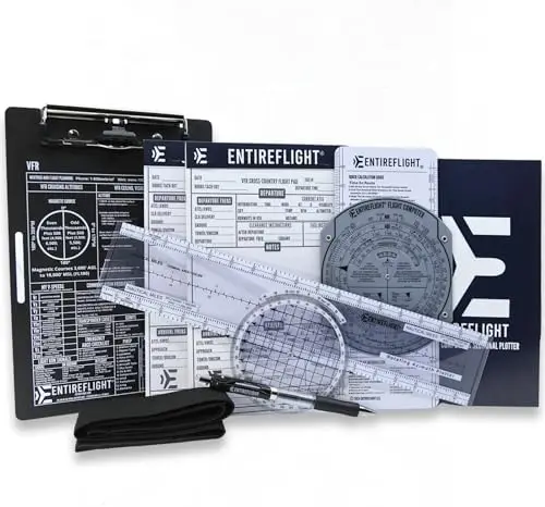 

Pilot Kneeboard with E6B, Plotter & Notepad – Student Aviation Bundle