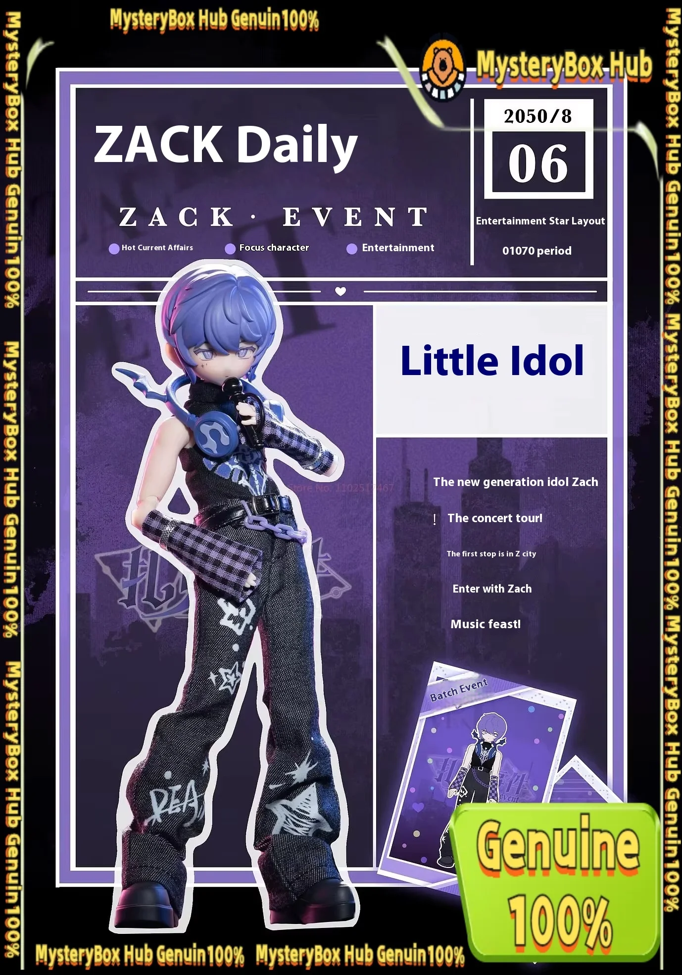 ザック 1/8 Bjd ボーイズナックルイベントシリーズブラインドボックスアクションフィギュアアニメ周辺関節可動モデル装飾デスクトップおもちゃ