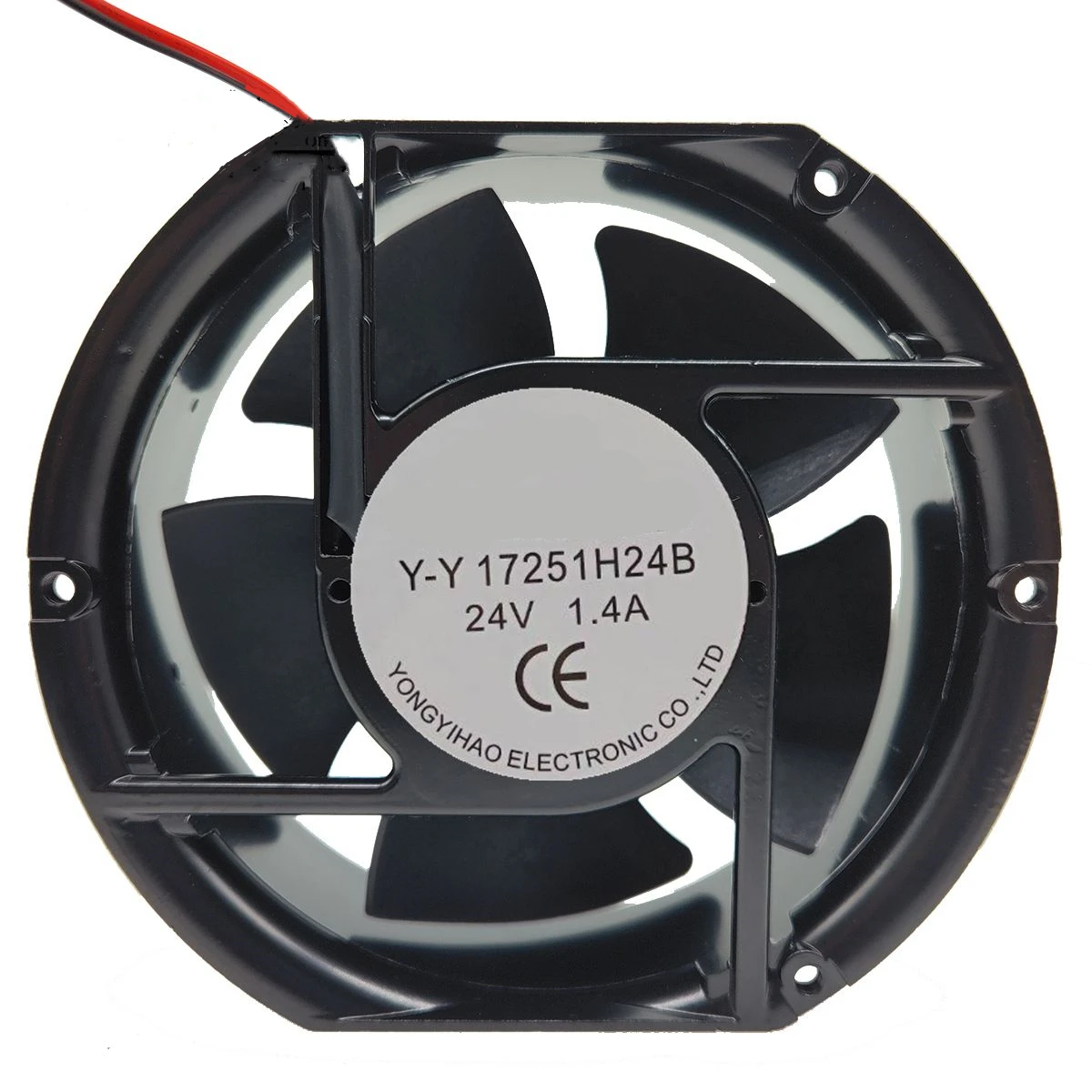 Server Cooling Fan YY17251H24B  DC 24V 172x150x51mm 2-Wire