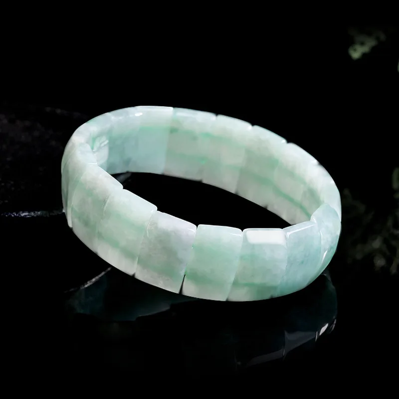 Burmese Jadeite Bracelet Designer Natural Burmese Jade Stone Luxury Fashion Accessories Bangle Talismans Gifts for Women