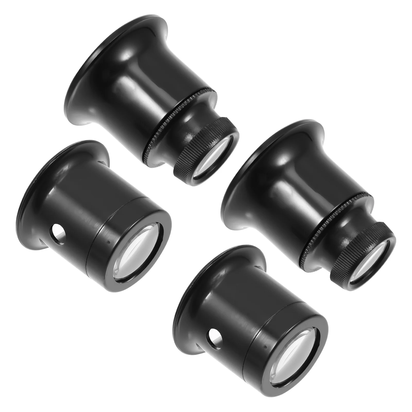 4 個のアイクランプ拡大鏡プレミアム素材耐久性のある時計屋ルーペ多機能宝石商アクセサリールーペ拡大鏡