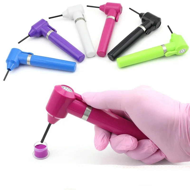 1 قطعة خلاط الحبر الصباغ النمام خلط مع 5 قطعة العصي الكهربائية الصباغ خلاط المحمولة الوشم الحبر خلاط التلوين الملحقات