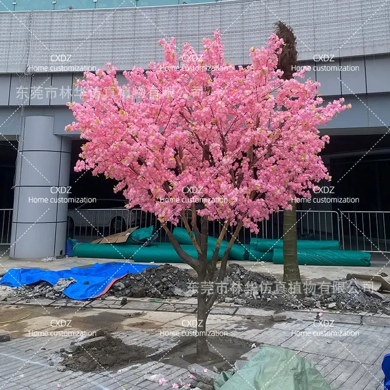 Simulation cherry blossom tree, shopping mall scenic spot simulation tree, large simulation cherry blossom tree peach blossom
