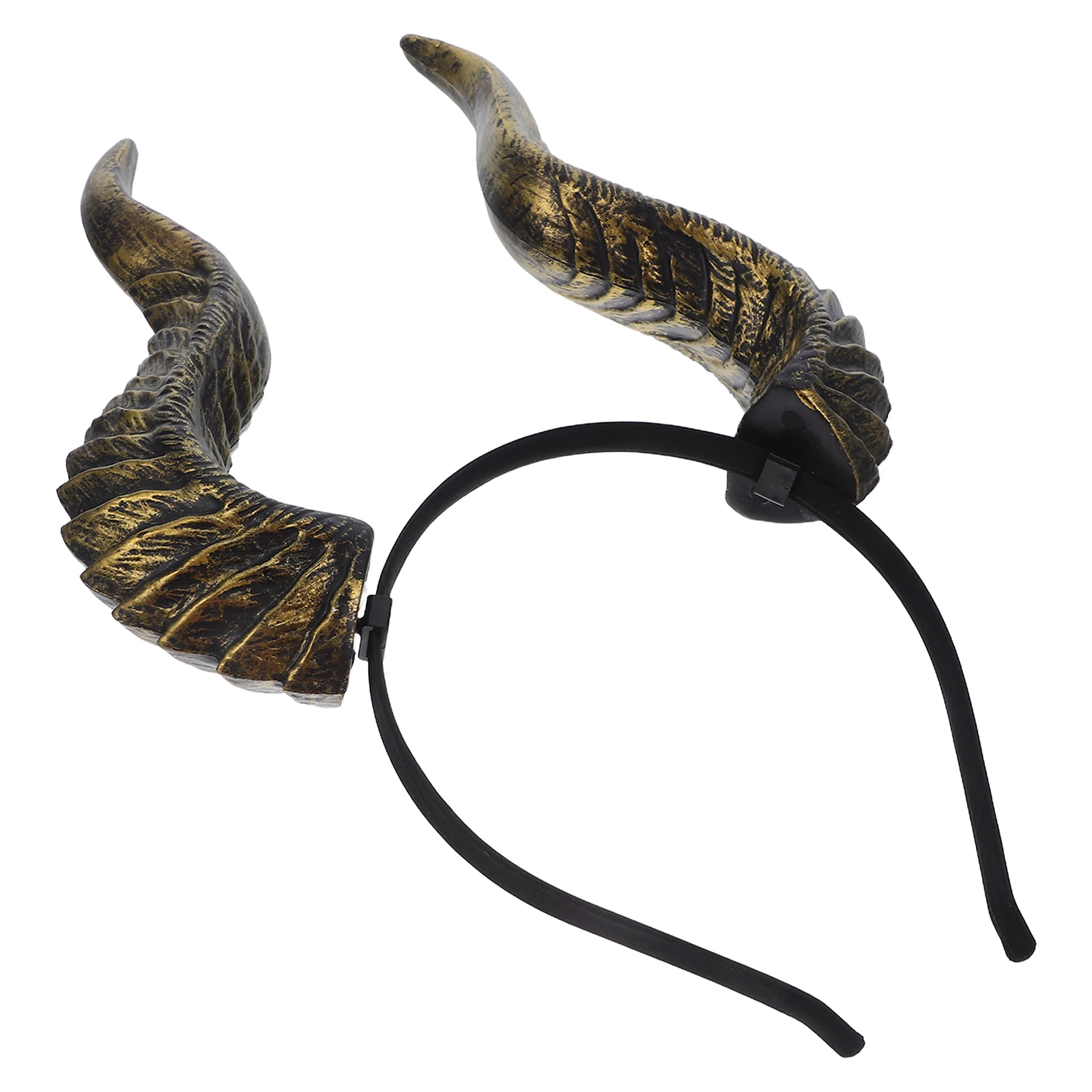 

1pcs Halloween Horns Headband Adjustable Demon Headband Lightweight Durable Resin Monster Horns Headpiece Universal Fit For