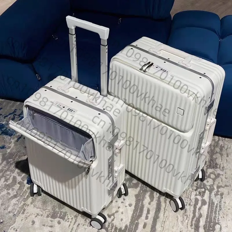 

Front Open Small Suitcase with Silent Universal Wheels