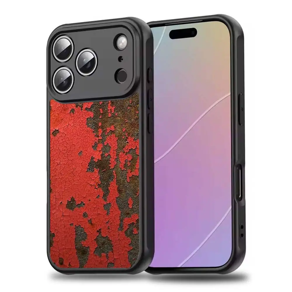 Retro Industrial Rusty Phone Case For iPhone 17,16,15,14,13,12,11,Pro,Max,Plus,Mini,SE4,E Magnetic Magsafe Wireless Charging