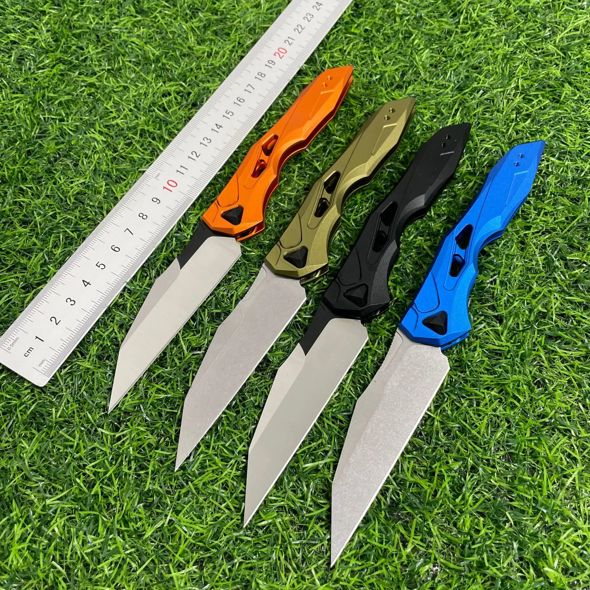 

7650 Outdoor Knife Portable Outdoor Survival Folding Knife Multi Functional Fruit Knife 8Cr13Mov