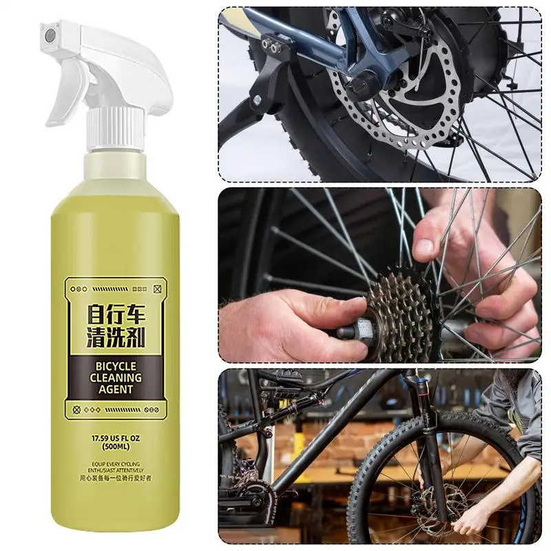 Limpador de ciclismo profissional spray de limpeza forte agente de lavagem de ciclismo profissional spray de limpeza de ciclismo para sujeira