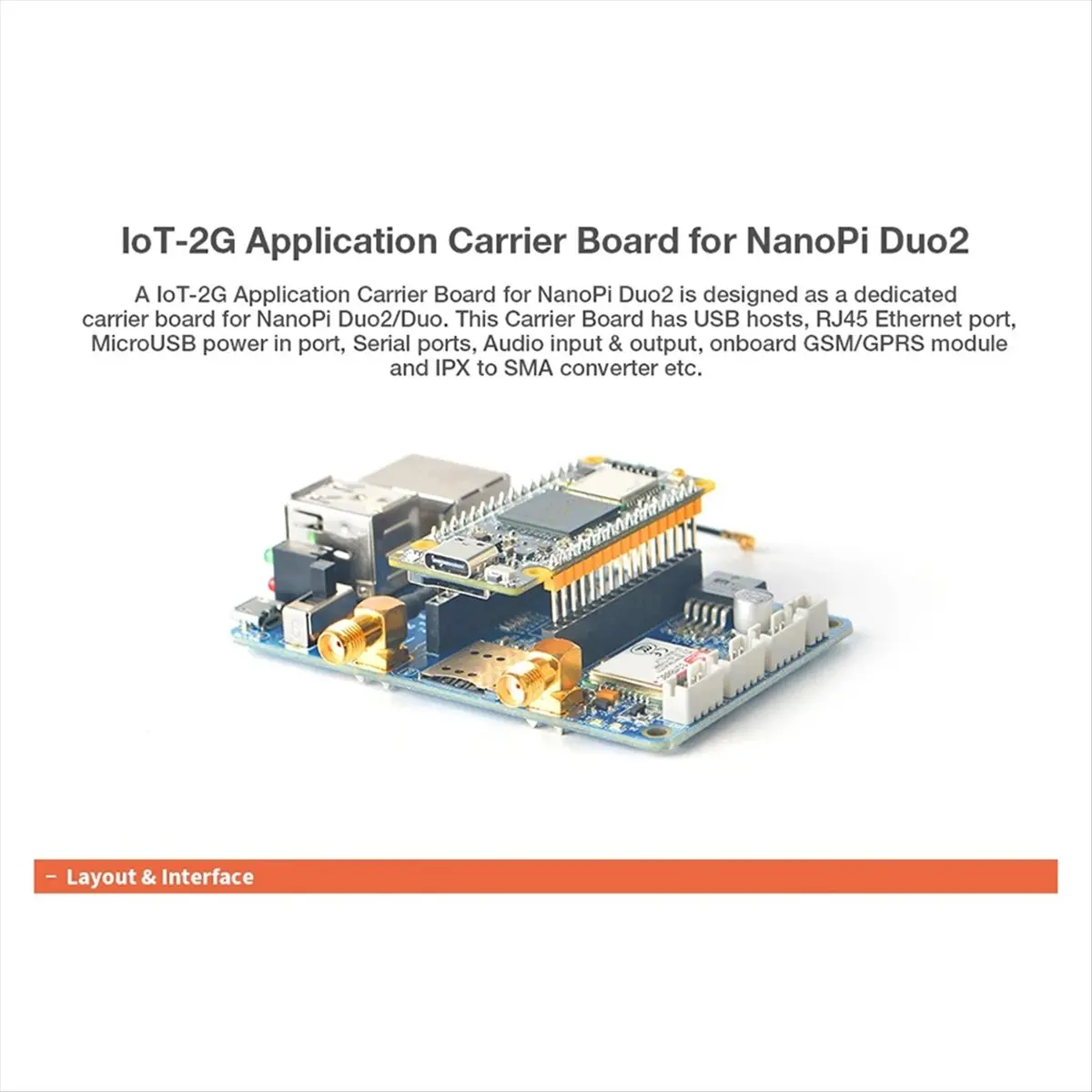 NanoPi Duo2 V1.1 Development Board Allwinner H3 IoT Motherboard 512MB DDR3 RAM