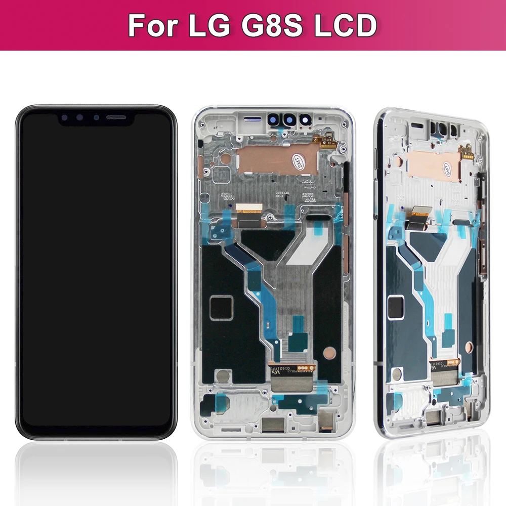 Display For LG G8X G8S G8 LCD Display Touch Screen Digitizer Assembly With Frame For LGG8X G8S G8 LCD Screen Replacement parts.