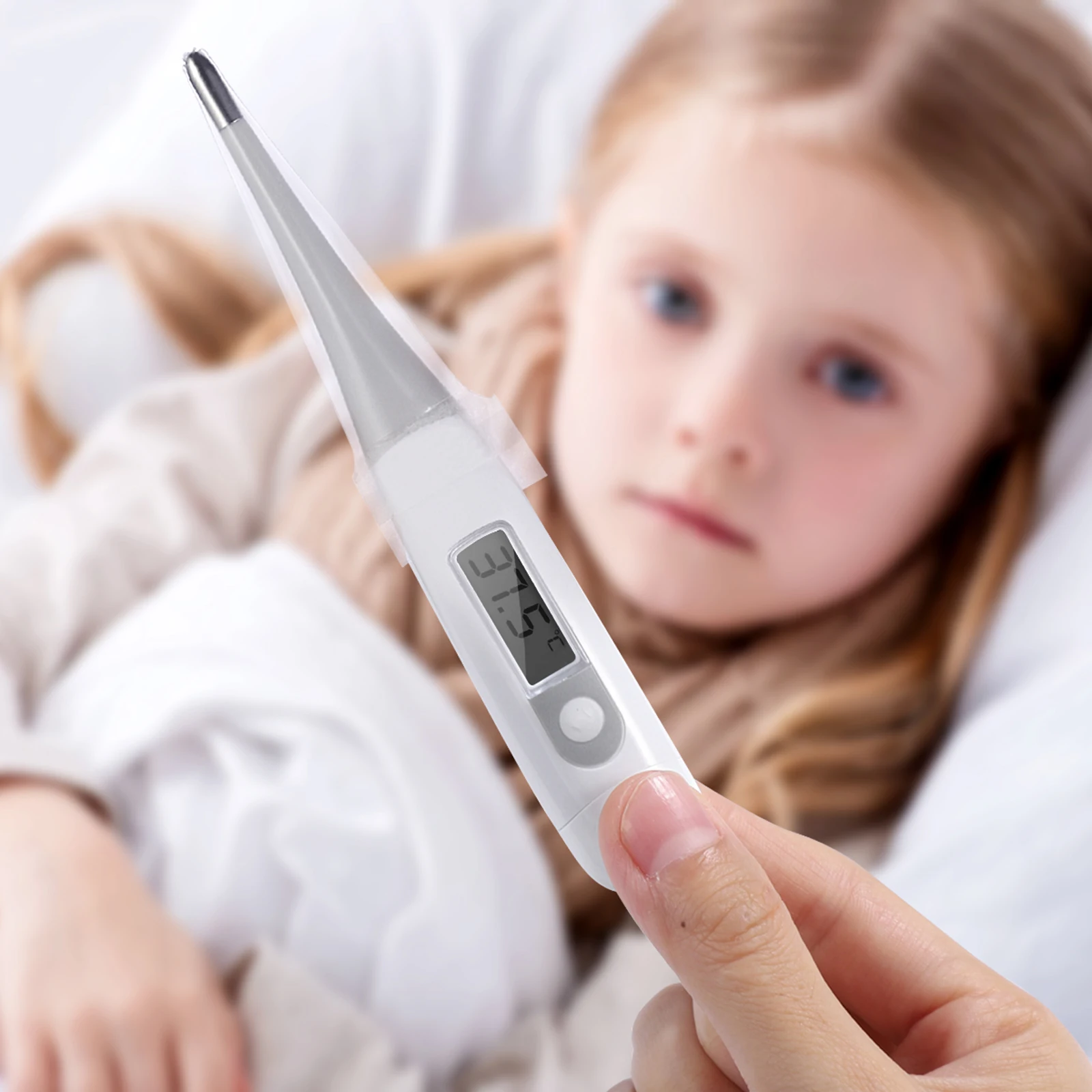 

100pcs Covers Disposable Protective Case Baby Probe PE Film Universal Home Clinical Digital Covers For Rectal Thermometers Fits