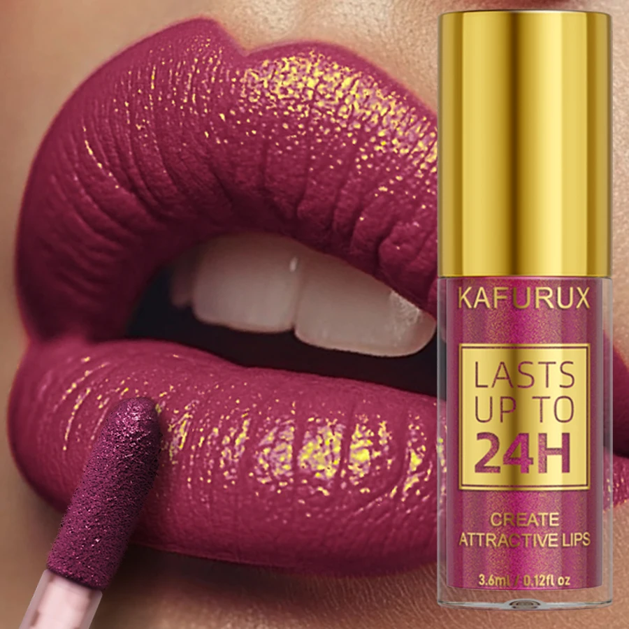 14 kleuren glitter metallic lip glazuur glanzende langdurige lipgloss waterdichte vloeibare lippenstift make-up lipolie lip tint cadeaus voor W