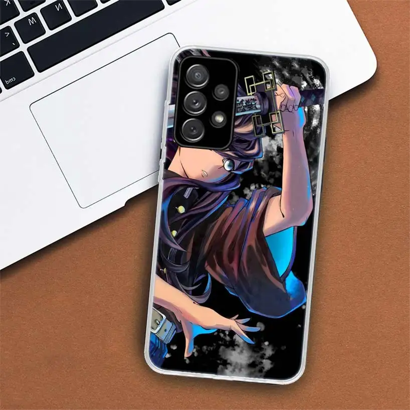 Demon Slayer Tokitou Muichirou Phone Case For Samsung Galaxy A55 A54 A53 A52 A15 A14 A13 A12 A35 A34 A33 A32 A25 A24 A23 A22 A04