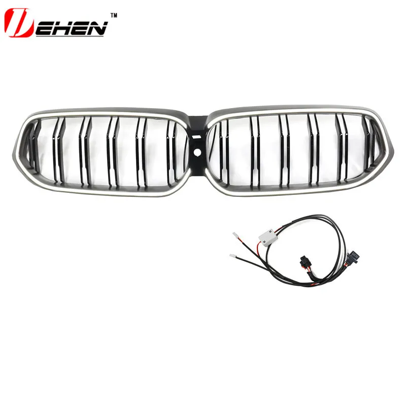 

Подходит для BMW New 6 серии GT G32, 17-22 годов, светящаяся средняя сетка 630 640, модифицированная специальная светодиодная средняя сетка