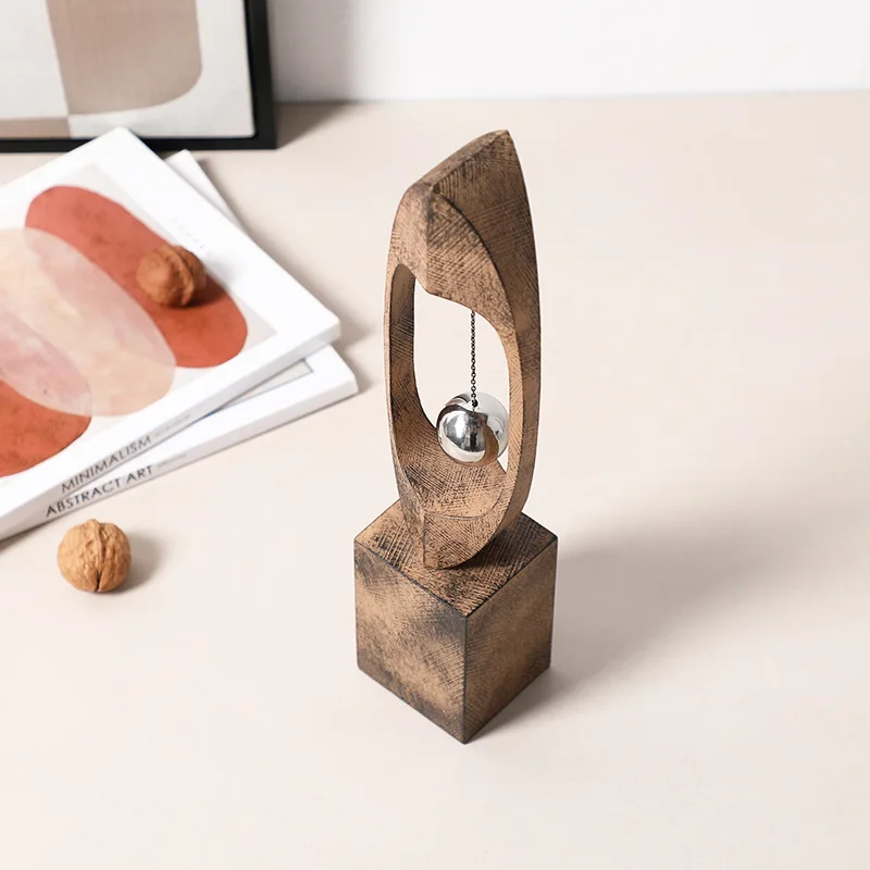 Retro style creative fluttering ball resin ornament bookcase desktop high-end home accessories