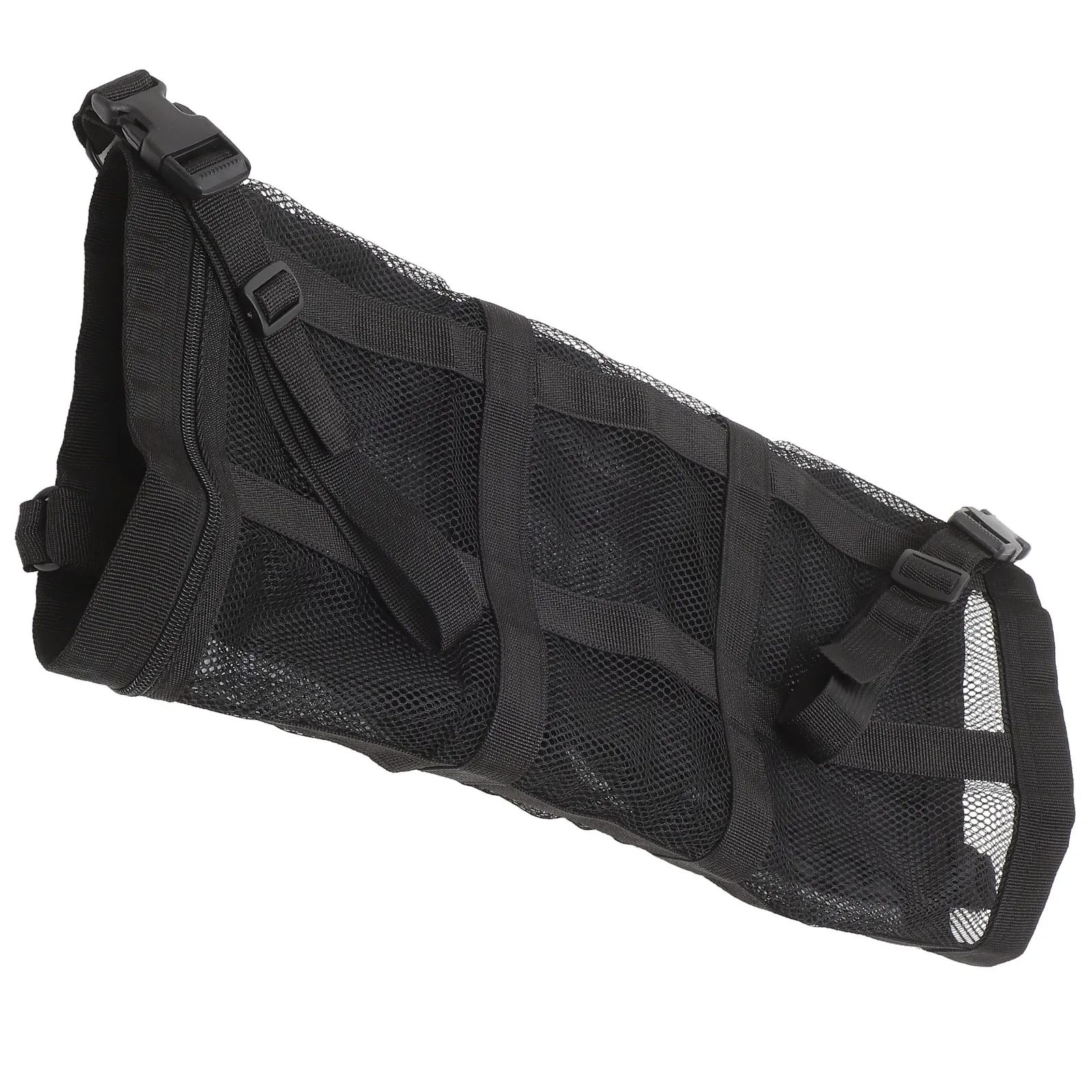 

Car Roof Cargo Net Bag Adjustable Buckle Double Zipper Large Capacity For Suv Truck Car Ceiling Mesh Organizer Pouch Travel