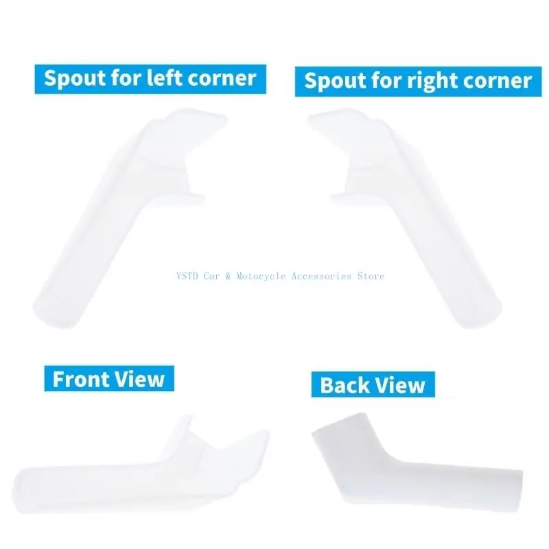 

L5BC Campers Gutter Extensions Rain Gutter Spouts For Trailer Motorhome Extender Left And Right Enhances Rainwater Drainage