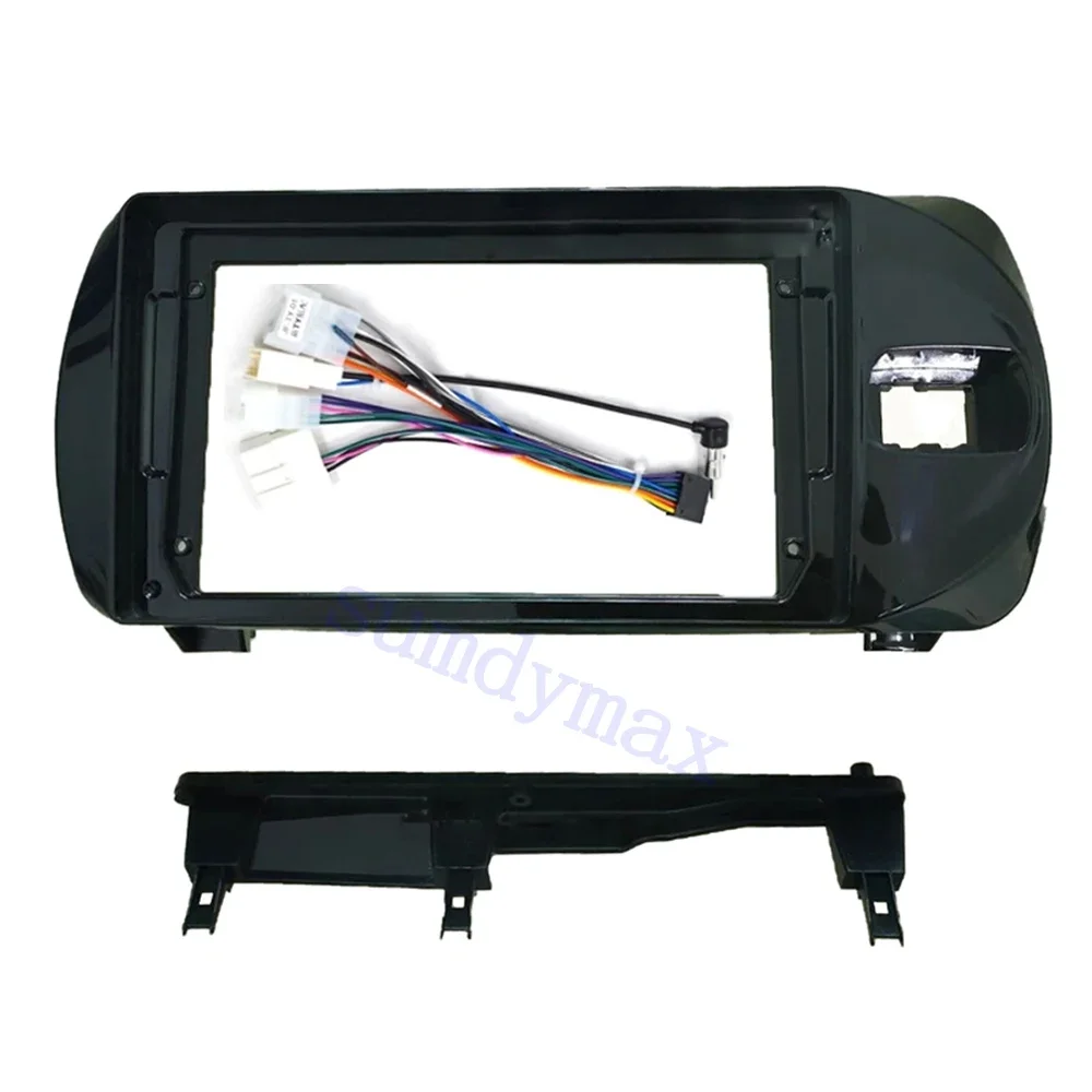 9inch Car Radio Fascia for Toyota Vitz 3 yaris 2014-2020 big screen 2 Din android Car Radio Fascia frame