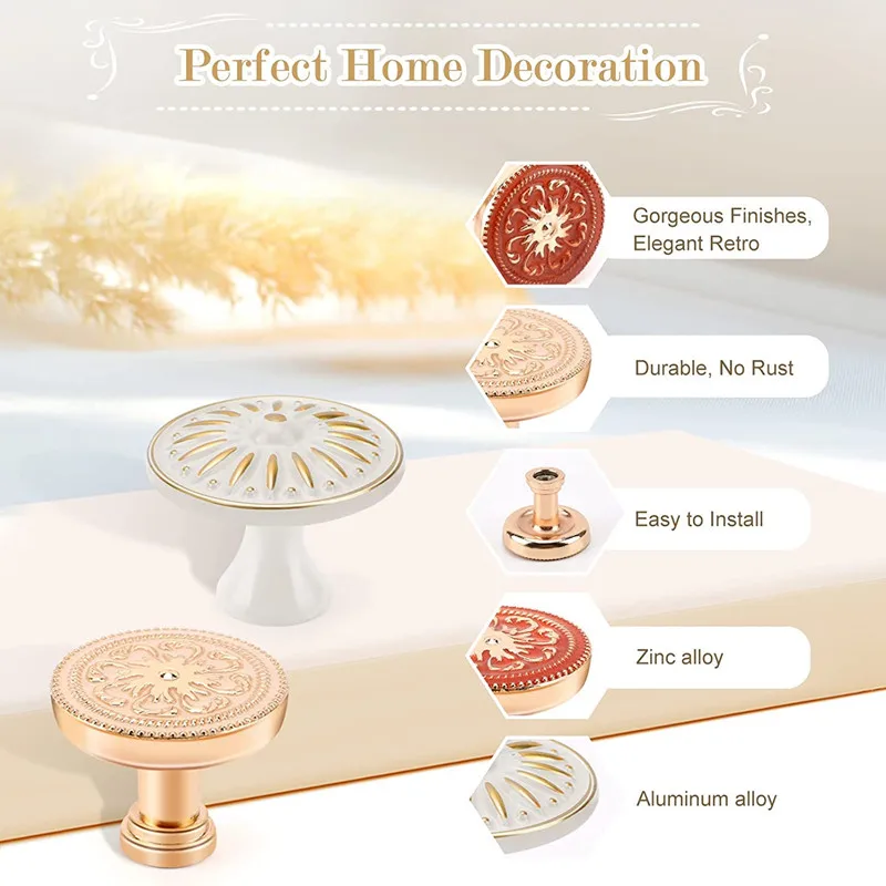 Vintage Handles for Cabines and Drawer Zinc Alloy Furniture Handles Cabinet Door Handles European Single Kitchen Furniture Pulls