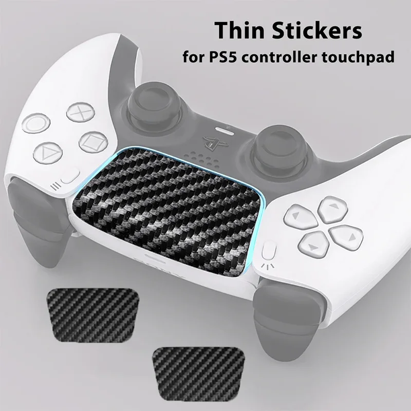 Skin Stickers for PS5 Controller Solid Color Multiple-texture Sticker for Playstation 5 Touchpad Gamepad Protector(2 pcs)