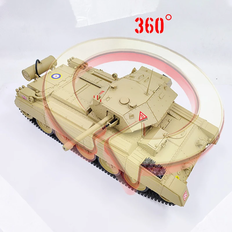 Coolbank New British Crusader 1/16 2.4G Full Scale Electric RC Military Model Toy G2078 Same Suspension System As Actual Car