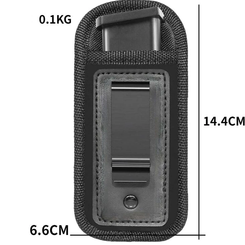 Tactical Single Magazine Pouch Holster IWB Concealed Carry 9mm .40 .45 Mag Holster for Glock 17 19 43 Sig 1911 S&W M&P Beretta