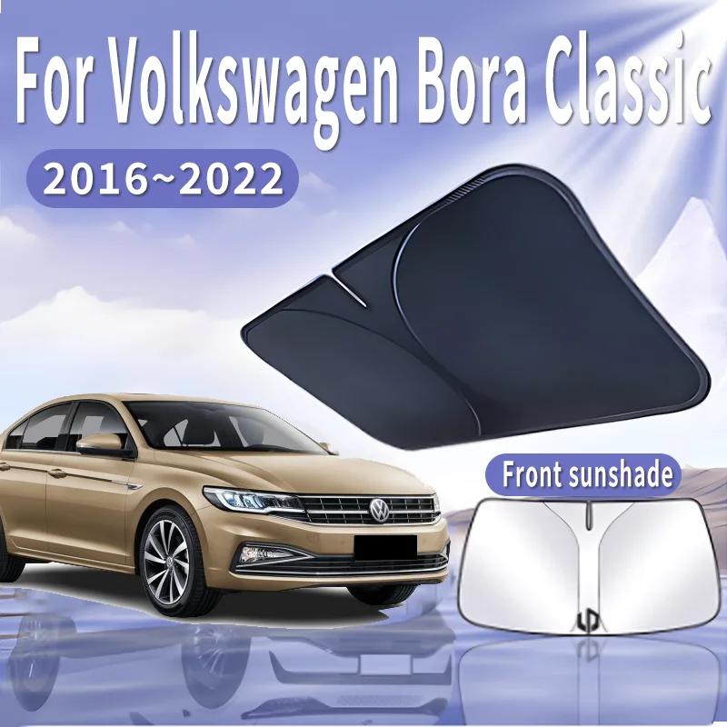 

Автомобильный солнцезащитный козырек для VW Volkswagen Bora Classic 2016 ~ 2022 2018, солнцезащитный козырек на лобовое стекло, теплоизоляция, летние автоаксессуары