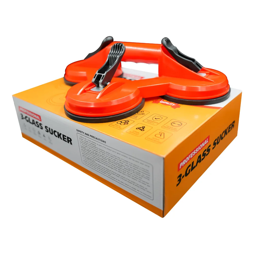 Glass Lifting Suction Cups Heavy Duty Vacuum ABS Handle Holder for Lift Floor Tile Auto Car Windshield Repair Hand Tools