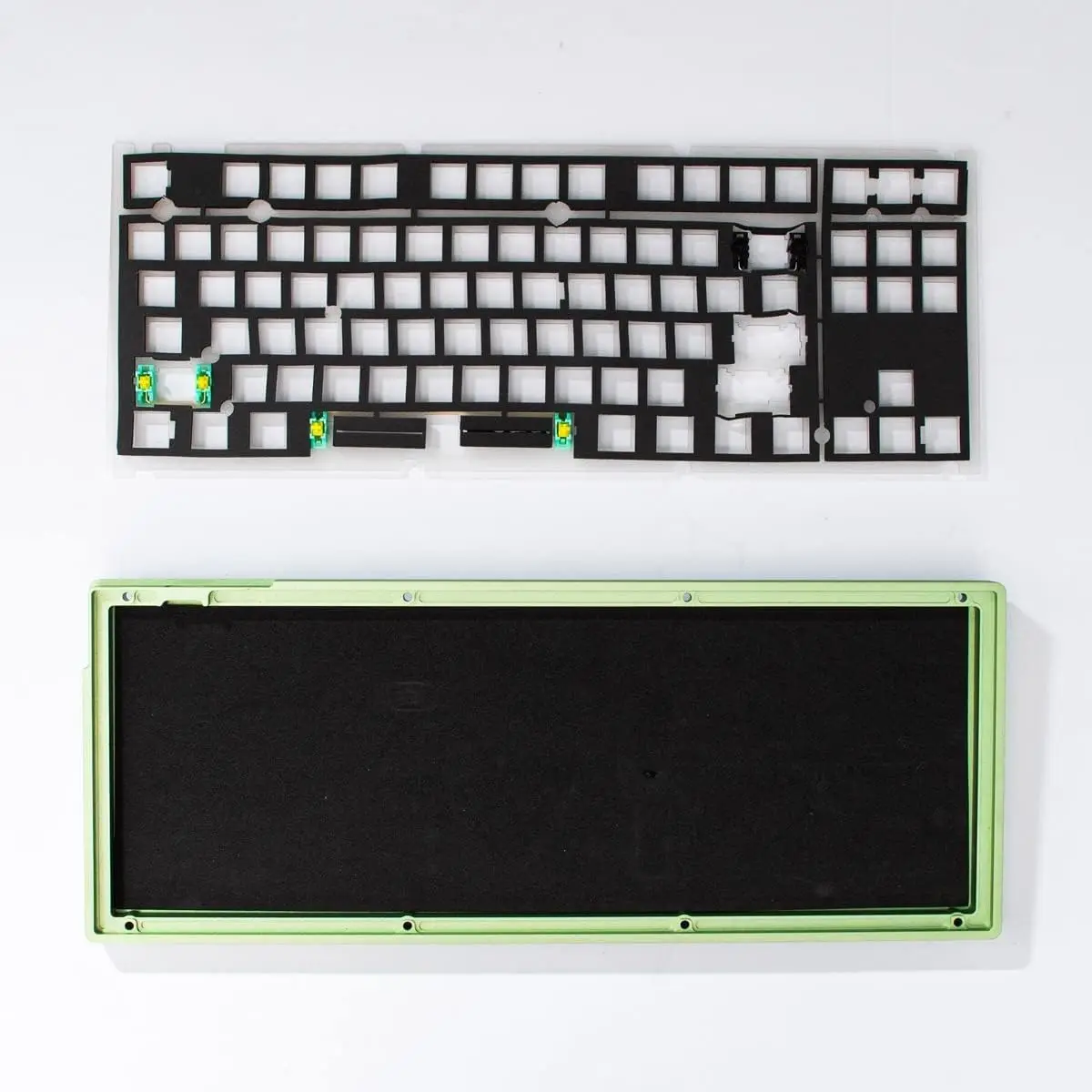 2 Pieces Set of Keyboard Sound Dampening Foam 87 Layout Silencer Pad Gasket EVA Foam Keyboard Switches Dampener Foam Pad