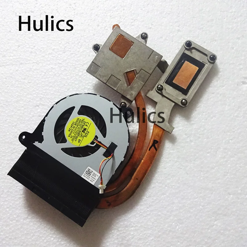 Hulics Used For Dell Inspiron 17R 5720 7720 P15E 0MV67N 4AR09HSWI20 Laptop Notebook CPU Cooling Heatsink CN-0D0D6C Fan