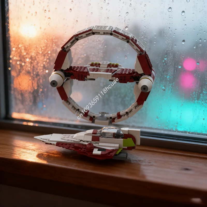

676 шт. MOC Obi Wan S Starfighter Hyperdrive модель строительные игрушки блоки архитектура идея образование дети Рождественский подарок на день рождения