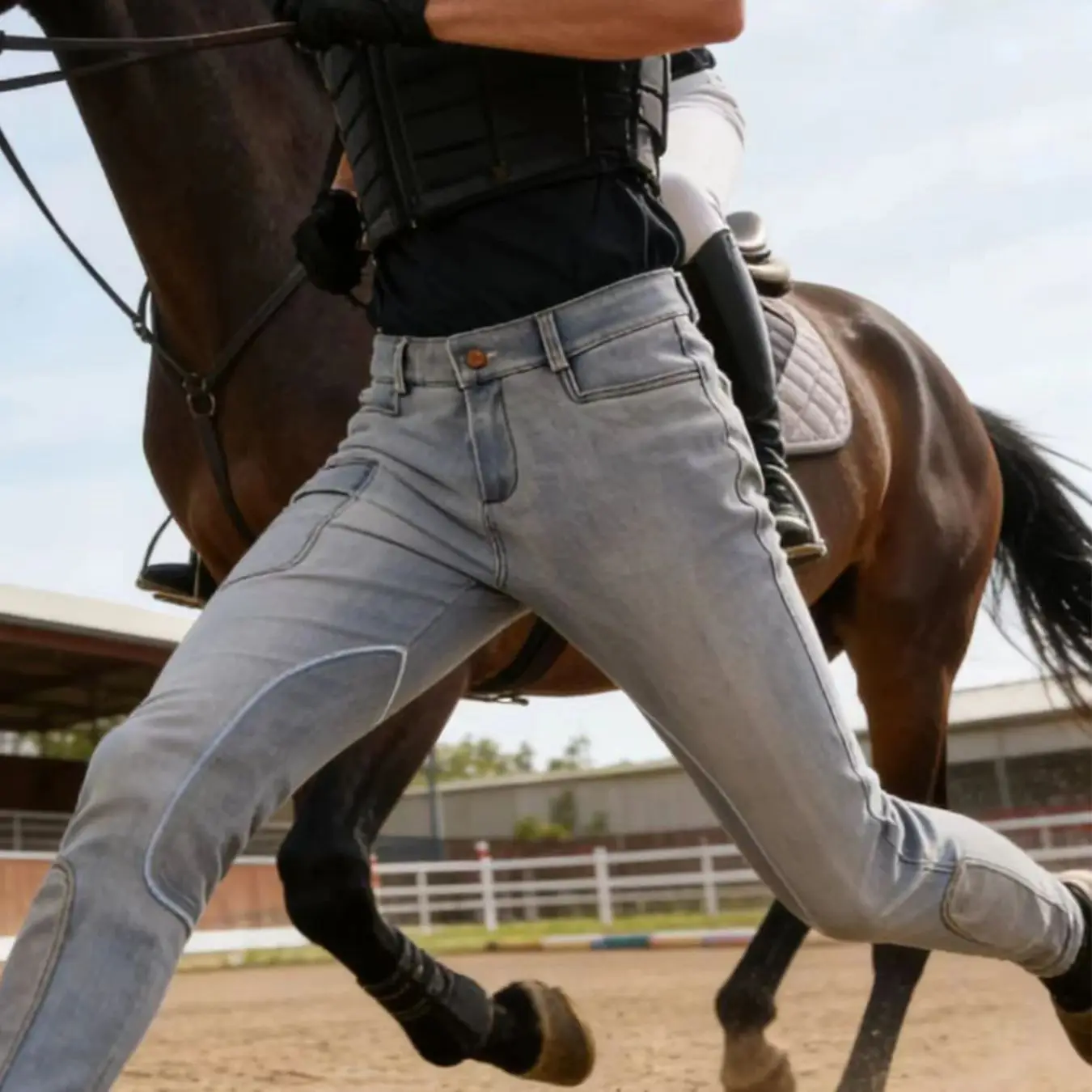 Men's Jodhpurs; Stretchy, Close-Fitting Riding Pants