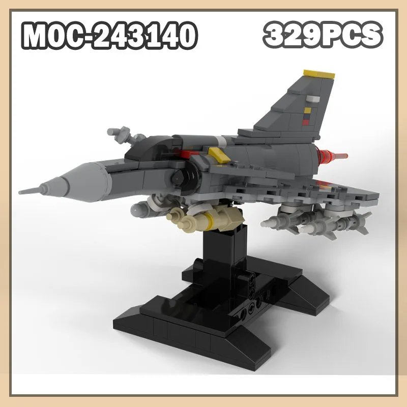 MOC-243140 Fighter Building Block Modello Kfir C.10 Mattoni Set di aerei militari Regali creativi Scienza Giocattoli per adulti 329PCS Warcraft