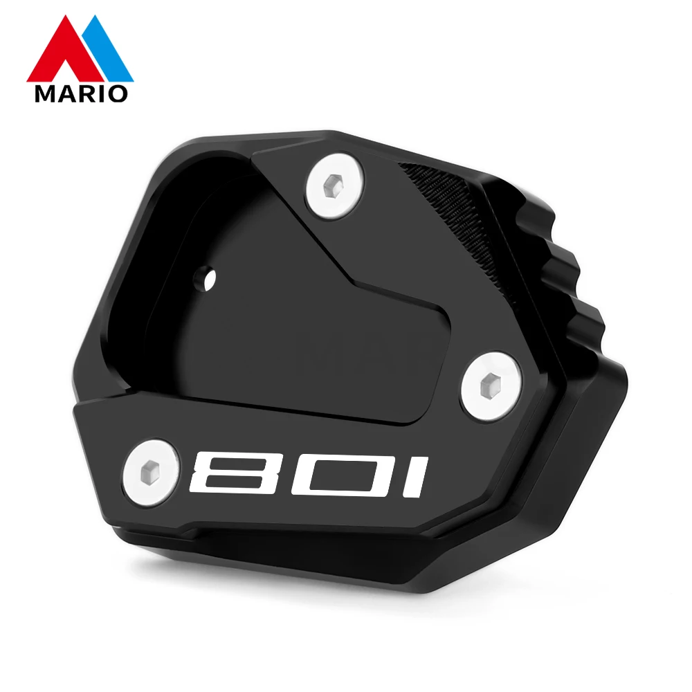 ل Hus Svartpilen 801 2024-2025 دراجة نارية الملحقات CNC الألومنيوم مسنده موسع القدم الجانب حامل تمديد وسادة للقدم #2